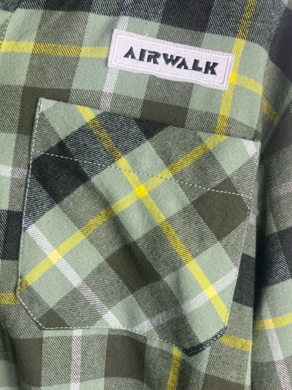 AIRWALK Long Sleeve Plaid Hooded Button-Down Shirt - Picture 4 of 13